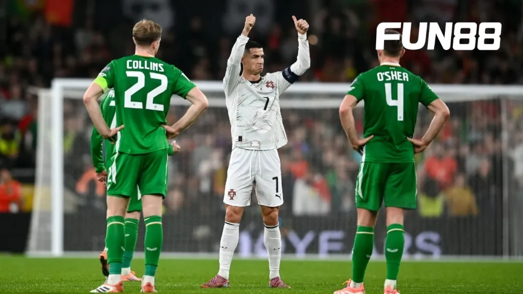 Hàng thủ Bồ Đào Nha bộc lộ nhiều sai sót trong hiệp một, tạo cơ hội cho Ireland khai thác.