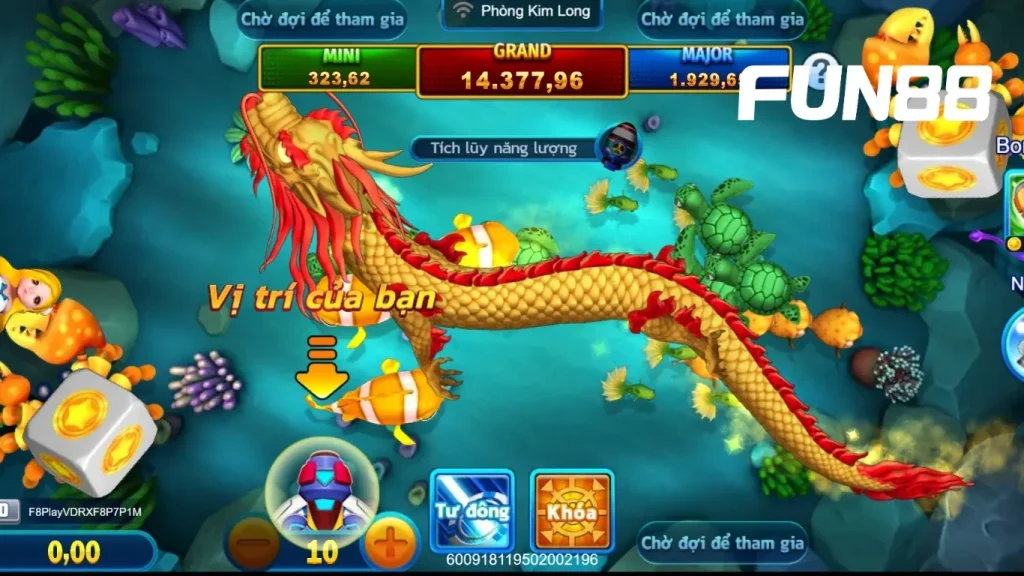 Game bắn cá đổi thưởng FUN88 với Boss Thần Biển